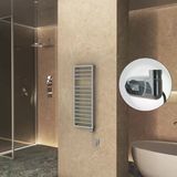 NAXOS Elektrikli Havlupan 500x1193 Gri 7012 Texture (Thesis Termostat) 600W