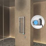 NAXOS Elektrikli Havlupan 500x1193 Krom (Musa Termostat) 300W