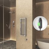 NAXOS Elektrikli Havlupan 500x1193 Krom (OnOff Düğmeli) 300W