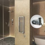 NAXOS Elektrikli Havlupan 500x1193 Krom (Thesis Termostat) 300W