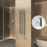 NAXOS Elektrikli Havlupan 500x1655 Gri 7012 Texture (KTX3 Termostat) 600W Spiral Kablolu