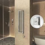 NAXOS Elektrikli Havlupan 500x1655 Krom (KTX3 Termostat) 600W Spiral Kablolu