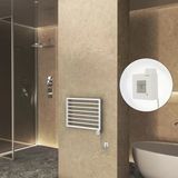 Naxos Elektrikli Havlupan 800X578 Beyaz Mat (Ktx1 Termostat) 300W Spiral Kablolu