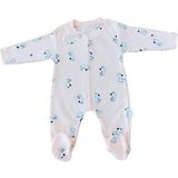 Nayinom Köpek Desenli Unisex Patikli Tulum - Açık Somon - 3 - 6 Ay