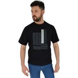 Naykı Erkek Baskılı Oversize Tişört 2378 BGL-ST02802 - XL - Siyah
