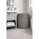 naylişhome Jüt Hasır Gold Beyaz 40x45 cm Kapaklı Çamaşır Sepeti Çok Amaçlı Organizer Çeyizlik Hediyelik