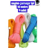 Naylon Çamaşır Ipi 10 Metre 4 Adet