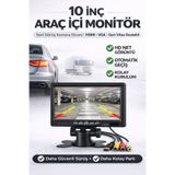 Naystek 10 İnç Full HD Araç İçi Monitör HDMI VGA Girişli Geri Görüş Kamerası Uyumlu TFT LCD Ekran 1024x600