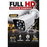 Naystek 2MP Full HD 1080P AHD Güvenlik Kamerası 20m Gece Görüşlü Su Geçirmez Dış Mekan
