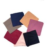 Naz İpek Flamlı 7'li Paket Pamuklu Yazma Eşarp 100X100CM - Lacivert