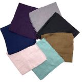 Naz İpek Flamlı 7'li Paket Pamuklu Yazma Eşarp 100X100CM - Mor
