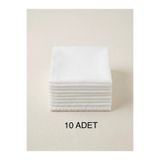 Naz Ipek Iç Tülbent 10'lu Paket Iç Başörtüsü Beyaz Bez 80x80cm