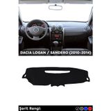 Naz Oto Dacıa Logan / Sandero (2010-2014) 3d Torpido Koruma Kılıfı - Ön Göğüs Kaplama - Siyah Şerit