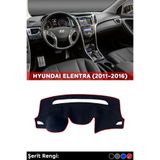 NAZ OTO Hyundaı Elentra (2011-2016) 3d Torpido Koruma Kılıfı - Ön Göğüs Panel Kaplama - Kırmızı Şerit