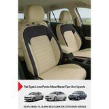 Naz Oto Mocha Taytüyü Oto Koltuk Kılıfı (Fiat Egea-Linea-Punto-Albea-Marea-Tipo-Uno Uyumlu) - Bej