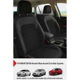 Naz Oto Mocha Taytüyü Oto Koltuk Kılıfı (Hyundai I20-I30-ACCENT Blue-Era-Getz Uyumlu) - Siyah