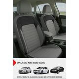 Naz Oto Mocha Taytüyü Oto Koltuk Kılıfı (Opel Corsa-Astra-Vectra Uyumlu) - Gri