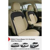 Naz Oto Mocha Taytüyü Oto Koltuk Kılıfı (Renault Fluence-Megan 1-2-3-Clio-Symbol-Taliant-Toros Uyumlu) - Bej