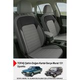 Naz Oto Mocha Taytüyü Oto Koltuk Kılıfı (Tofaş Kartal-Şahin-Doğan-Serçe-Tempra Uyumlu) - Gri