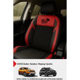 Naz Oto Thor Tay Tüyü Oto Koltuk Kılıfı (Dacia Sandero-Stepway-Duster Uyumlu) - Kırmızı