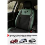 Naz Oto Thor Tay Tüyü Oto Koltuk Kılıfı (Peugeot 206-207-208-306-307-407- Uyumlu) - Yeşil