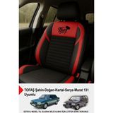Naz Oto Thor Tay Tüyü Oto Koltuk Kılıfı (Tofaş Kartal-Şahin-Doğan-Serçe-Tempra Uyumlu) - Kırmızı