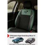 Naz Oto Thor Tay Tüyü Oto Koltuk Kılıfı (Tofaş Kartal-Şahin-Doğan-Serçe-Tempra Uyumlu) - Yeşil