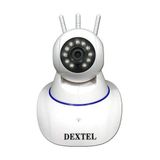 Naz Ticaret Dextel 360º Gerçek HD Wifi Kablosuz 3 Antenli IP Bebek Kamerası ile Güvenlik Sağlayın - Beyaz