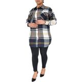 Nazal Kadın Oduncu Gömlek BGL-ST02369 - İndigo