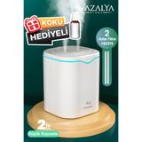 Nazalya 2 Litre Typ-c Girişli Çift Püskürtmeli Ultrasonik Hava Nemlendirici Buhar Makinesi