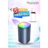 Nazalya 400 Ml Ulrasonik Araba - Oda Hava Nemlendirici Buhar Makinesi Ve Aroma Difüzörü Esans Hediyeli