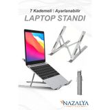 Nazalya Metal 7 Kademeli Ayarlanabilir Laptop Bilgisayar Standı - Macbook Notebook Tablet Uyumlu