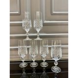 Nazan Home Bohemia Kristal Ayaklı Kahve Yanı Su Bardağı - Sade - 180 cc