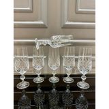 Nazan Home Bohemia Kristal Kesme El Işi Ayaklı Kahve Yanı Su Bardağı - Sade - 180 cc