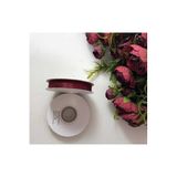 Nazar 1 Cm 25 Metre Bordo Organze Kurdele Bebek Magnet Süsleme, Nikah, Doğum Günü, Hobi Süsleri – Kurdele