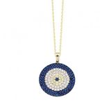 Nazar Boncuk Altın Kolye Sosyete 14k Gold 2,0 Cm
