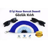 Nazar Boncuk Desenli Çanta Charmı Özel Tasarım El İşi Gözlük Kılıfı