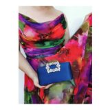 NAZART KADIN SATEN LACİVERT ABİYE TAŞLI TOKALI CLUTCH PORTFÖY EL DÜĞÜN NİŞAN GECE ÇANTASI