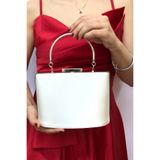 NAZART Kadın Saten Sedef Abiye Clutch Portföy Çantası