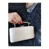 NAZART Kadın Saten Ten Abiye Clutch Portföy El Düğün Nişan Gece Çantası