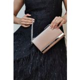 NAZART Kumaş Pudra Abiye Kadın Clutch Çanta