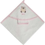 Nazbaby Ayıcıklı Bebek Havlusu - Pembe