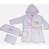 Nazbaby Bebek Bornozu (Üçlü) - Pembe