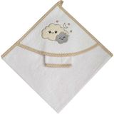 Nazbaby Bebek Havlusu Bulutlu - Krem - 0 - 2 Yaş