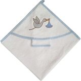 Nazbaby Bebek Havlusu Leylek - Mavi - 0 - 2 Yaş