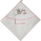 Nazbaby Bebek Havlusu Leylek - Pembe - 0 - 2 Yaş