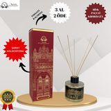 Nazen Istanbul Saray Koleksiyonu Altın Misk - Paçuli - Kırmızı Gül Dekoratif 120 ml Bambu Çubuklu Oda Kokusu