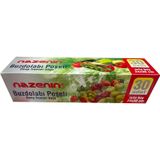 Nazenin 24x38 cm 30'lu Düz Kilitsiz Şeffaf Orta Boy Buzdolabı Poşeti