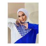 nazenin export Çıt Çıtlı Üstü Uyumlu deniz ve havuz Bonesi hijap ekru beyaz