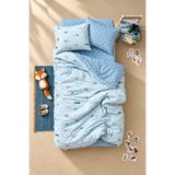 NazeninHome Airplane %100 Pamuk Ranforce Tek Kişilik Çocuk Nevresim Takımı
